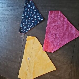 3 brand new dog bandanas
